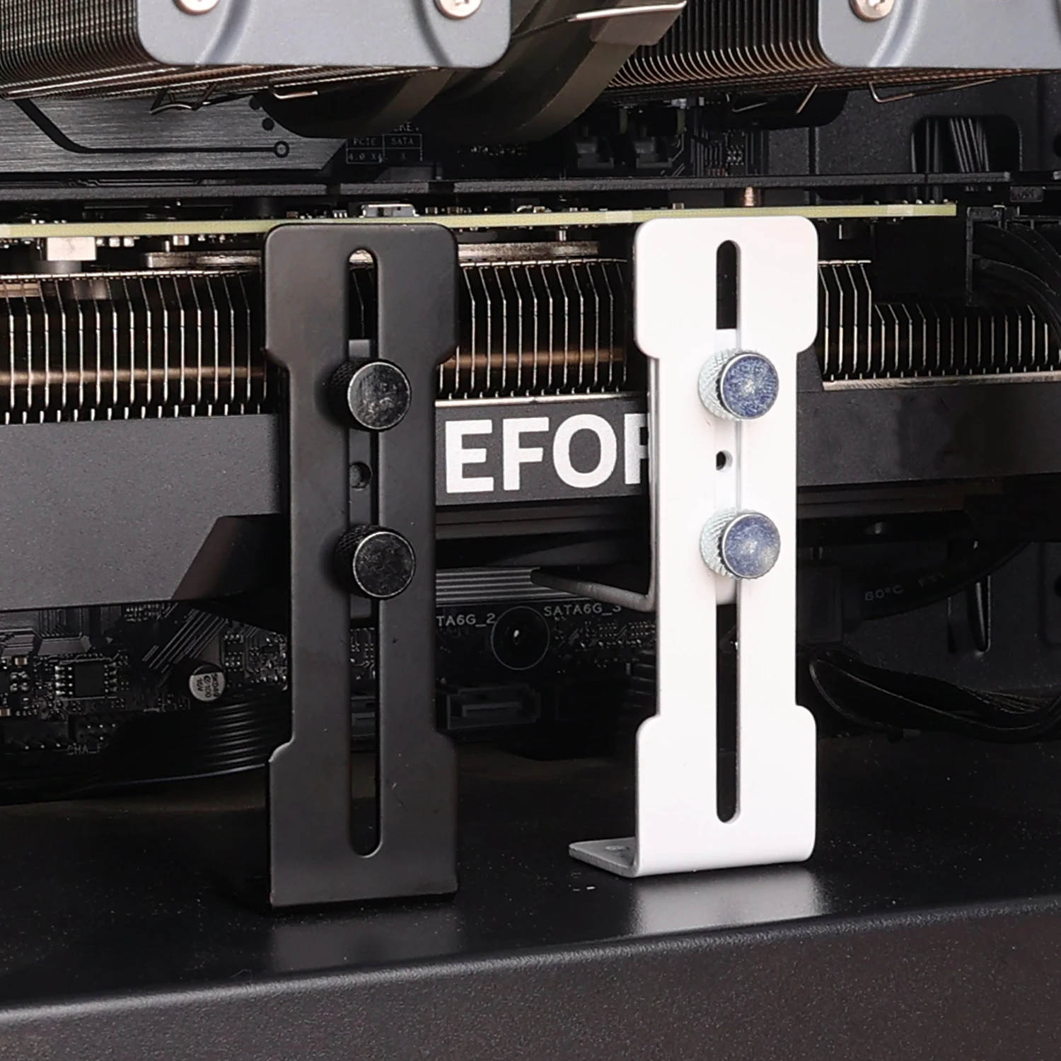 GPU Support Bracket Adjustable Computer Graphics Card Video Cards Holder Anti Sag Stainless Steel GPU Holder Mount For PC