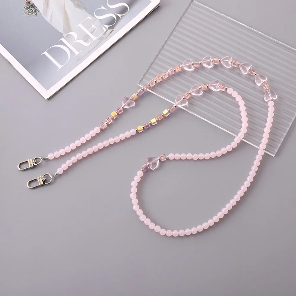 

Love Beads Crossbody Phone Strap Bag Chain Hanging Rope Mobile Phone Lanyard Charm Cute Phone Neck Straps Hanging Ornaments