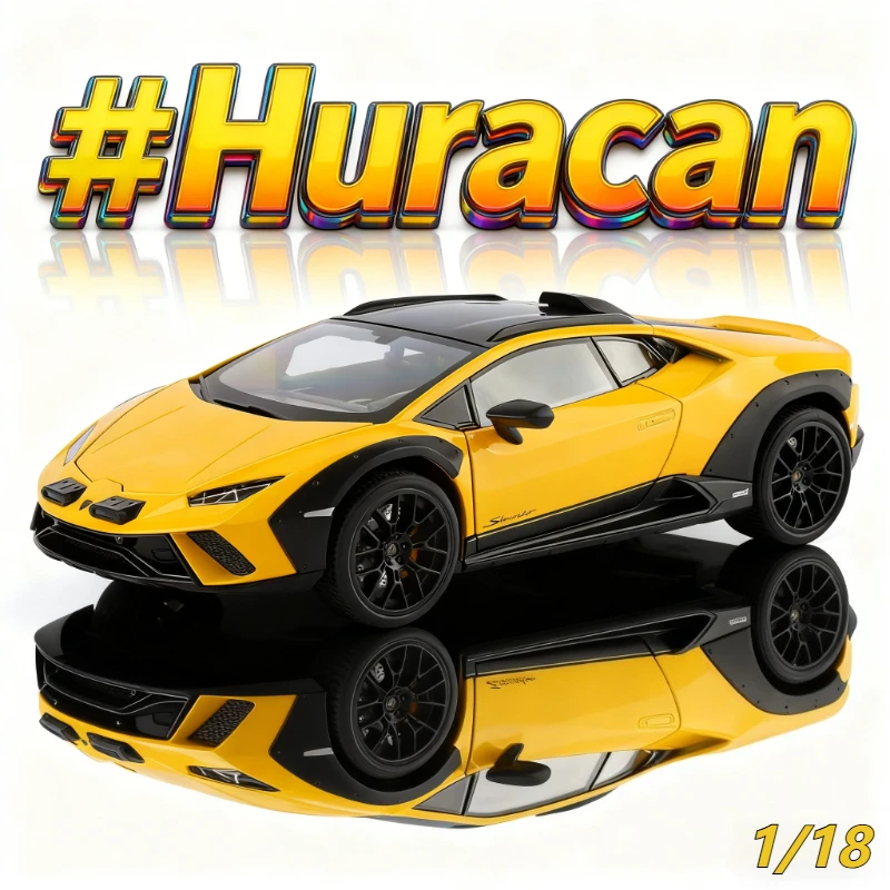

1:18 Huracan Sterrato Supercar Alloy Car Model Diecasts Metal Toy Vehicles Car Model Simulation Sound Light Collect gifts