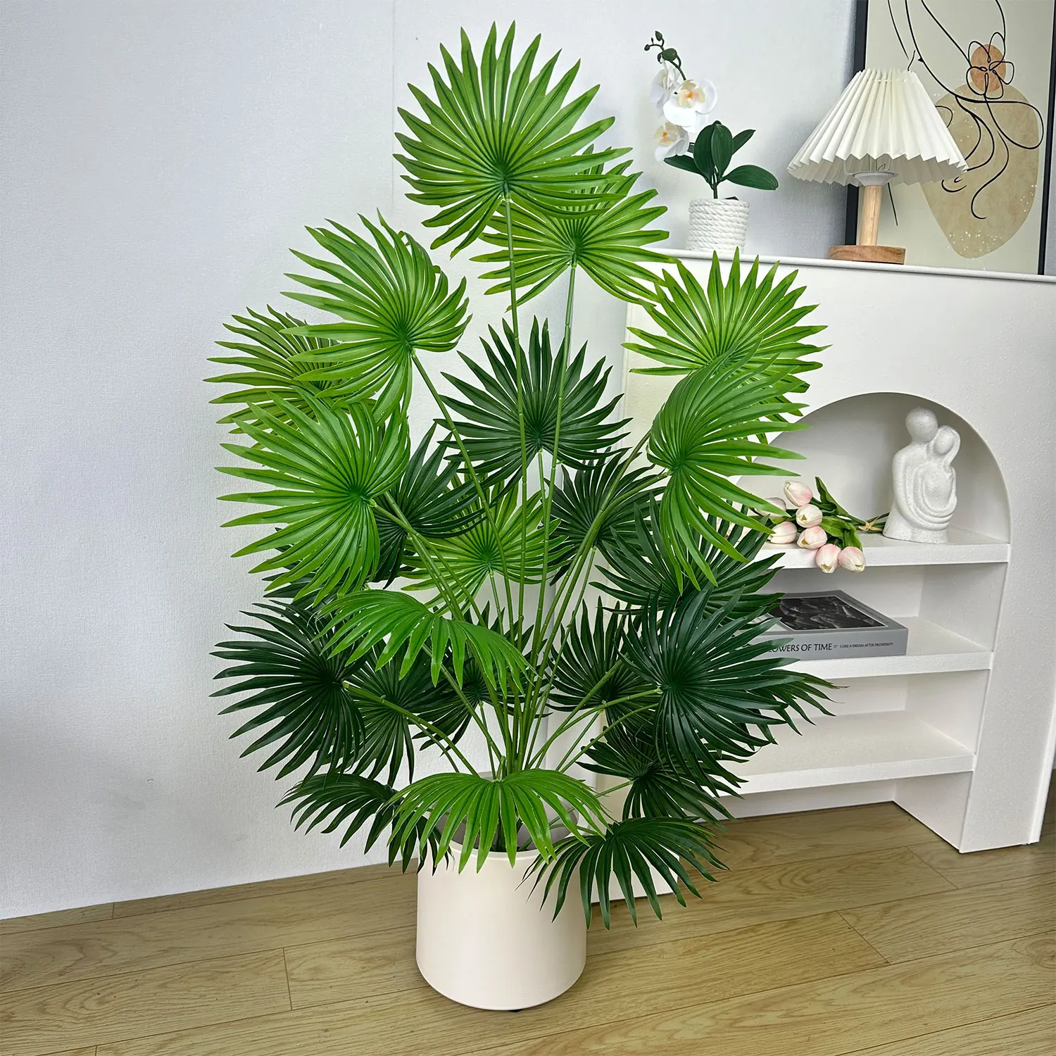 55-110CM Artificial Palm Plant Branch Faux Plant realistic large leaf Ornamental indoor Artificial Plant for Home Office Decor