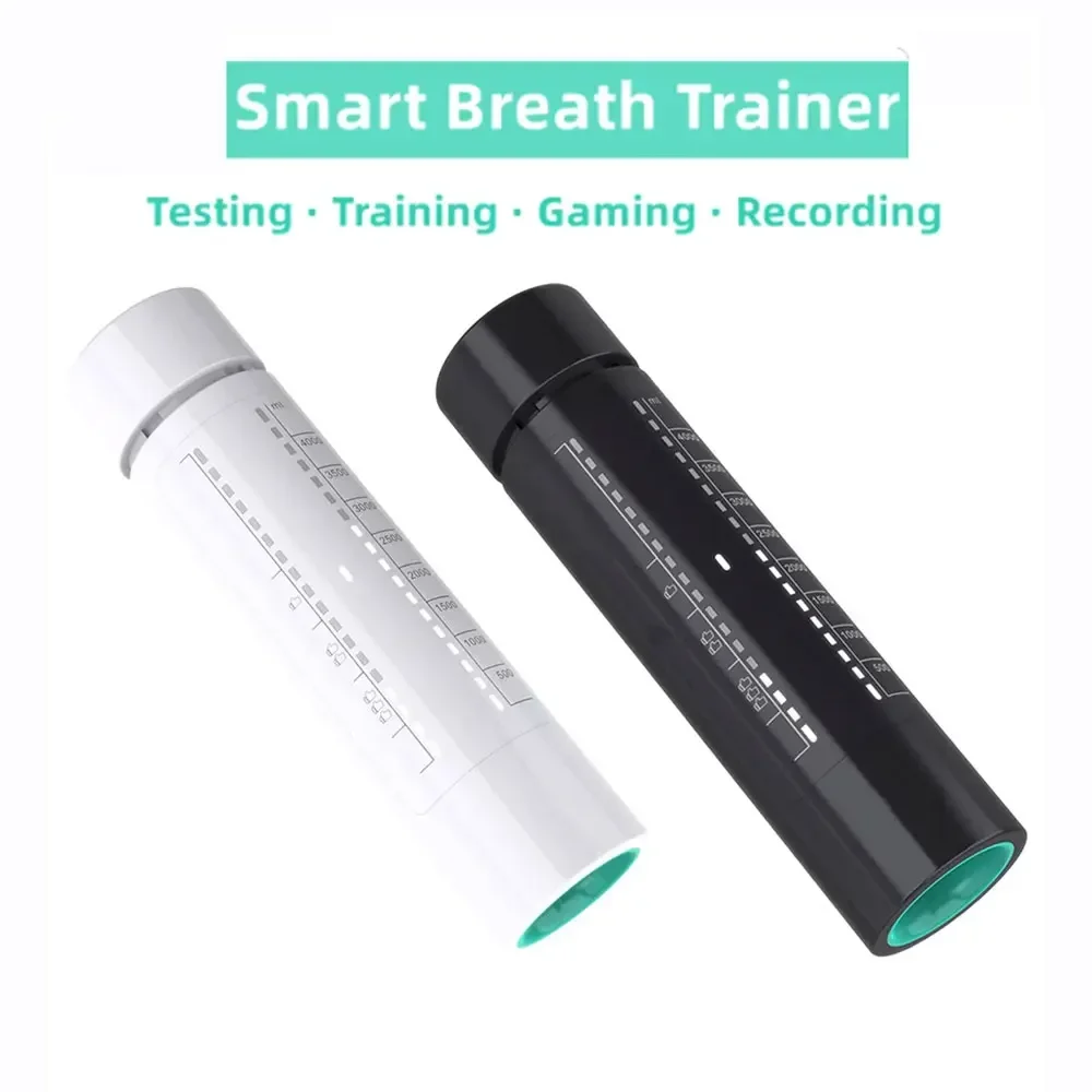 

Smart Breath Trainer Portable Lung Activity Training LED Display Vital Capacity Exercise With Bluetooth APP