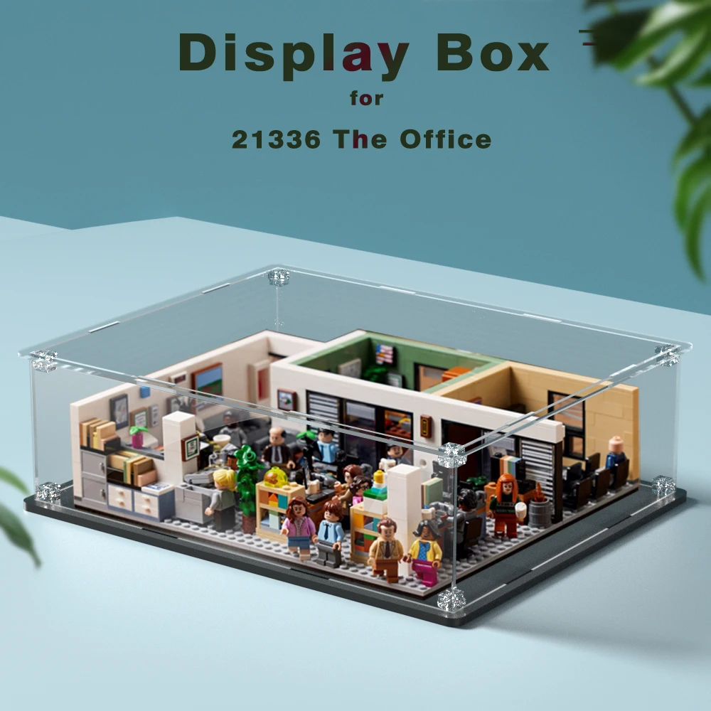 

Acrylic display box for lego 21336 display case for The Office building block dustproof clear showcase toy bricks storage box