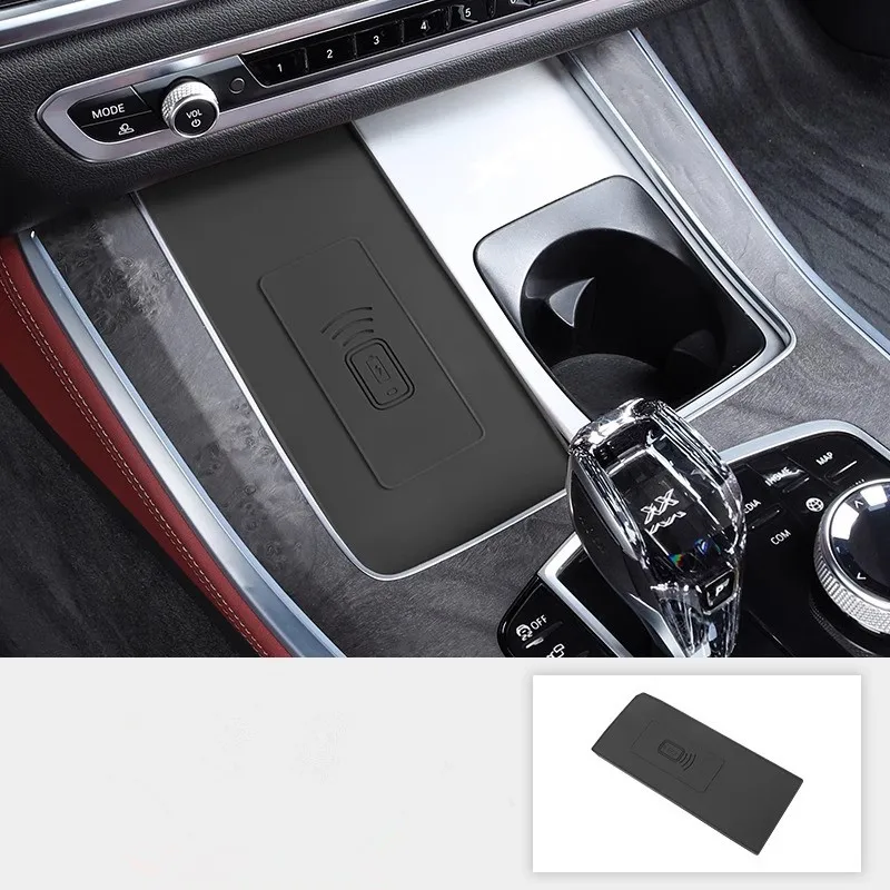 Car Wireless Charger Panel Protecitive Mat Pad/Central insulating no charge silicone pad for bmw  X5/X5L 2022-2024