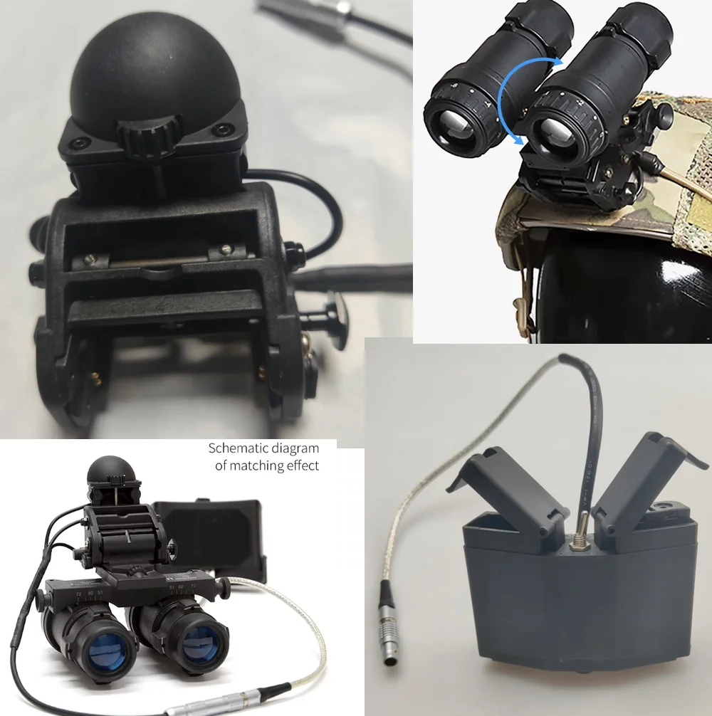 FMA táctico Airsoft Paintball funcional AVS-9 ANVIS 9 NVG caja de batería + ANVIS6/9 aviador NVG montaje funcional