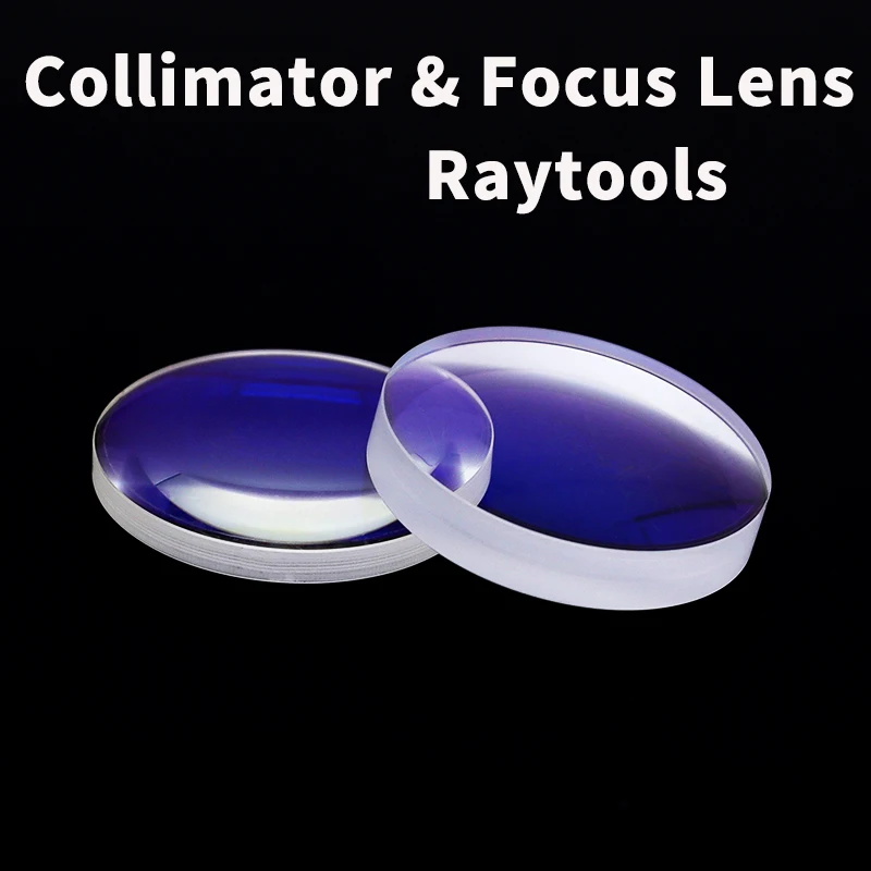 RAYTOOLS Collimating Lens D30FL100 Fiber Laser Head Focus Lens D30FL150 Quartz Fused Silica 1064nm Biconvex Crescent Mirror 2pcs