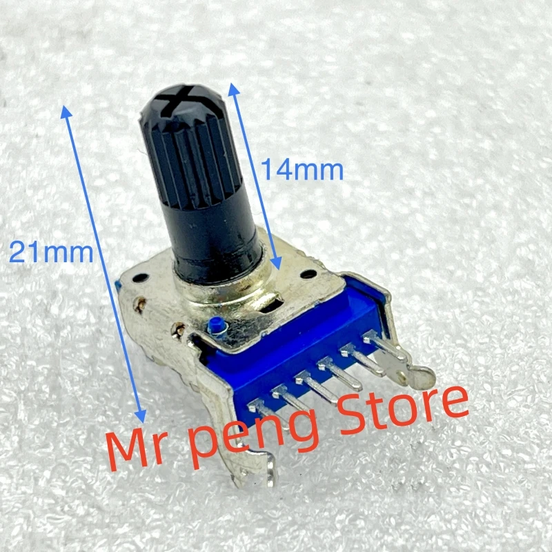 2pcs RK12 dual 6-pin horizontal for Yamaha rotary Potentiometer C503 C50K axis length 15MM