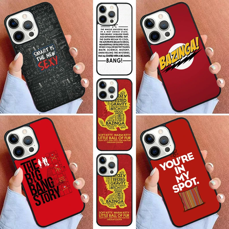 Bazinga The Big Bang Theory Phone Case For iPhone 16 15 14 Pro 11 13 12 Mini Max SE 2020 6S 7 8 Plus Cover Capa