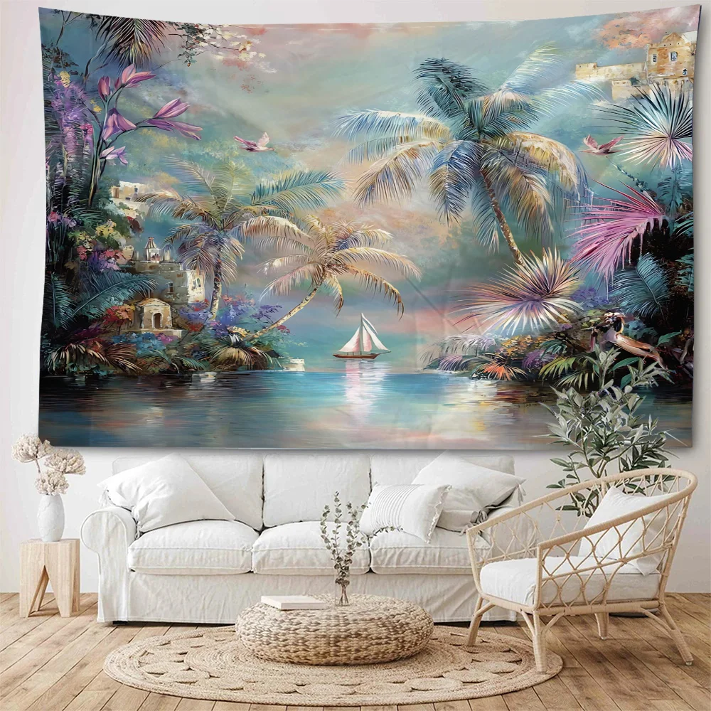 تحت ضوء القمر، مشهد الغابة، مسارات الغابات، مشهد الغابات المطيرة الاستوائية، الرسوم التوضيحية، الزينة، المفروشات، المنزل ديسمبر