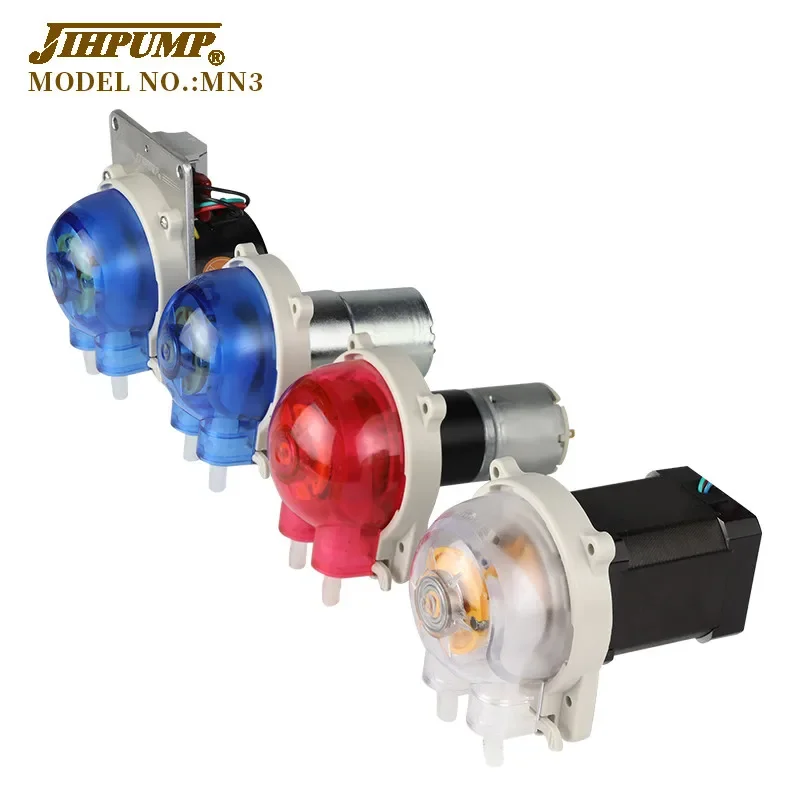 

JIHPUMP 110v 220v 5 rpm Small Mini Micro Peristaltic Pump Gas Chemical Additives Medical Water Liquid Dosing Hose Pumps Parts