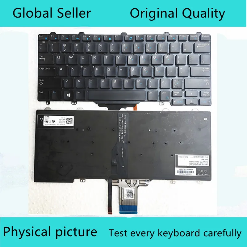 

For Dell Latitude E7250 E5250 US Backlit Keyboard CN-03P2DR 0VW71F with 95%New