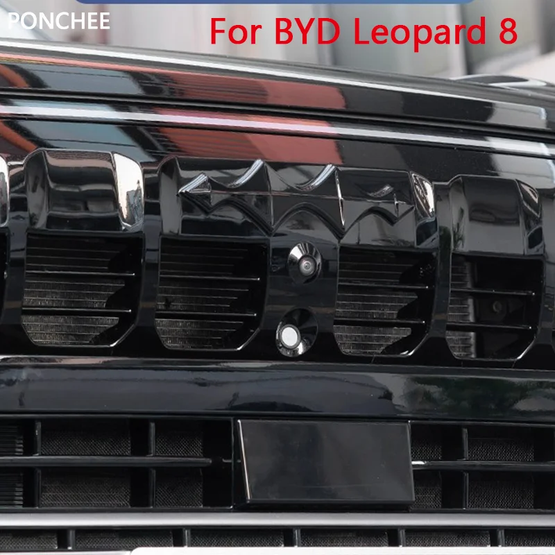 دارث فيدر شعار سيارة ملصق مزخرفة ل BYD ليوبارد 8 2024 2025 الأمامي والخلفي اسودت علامة محور عجلات شعار لوازم السيارات