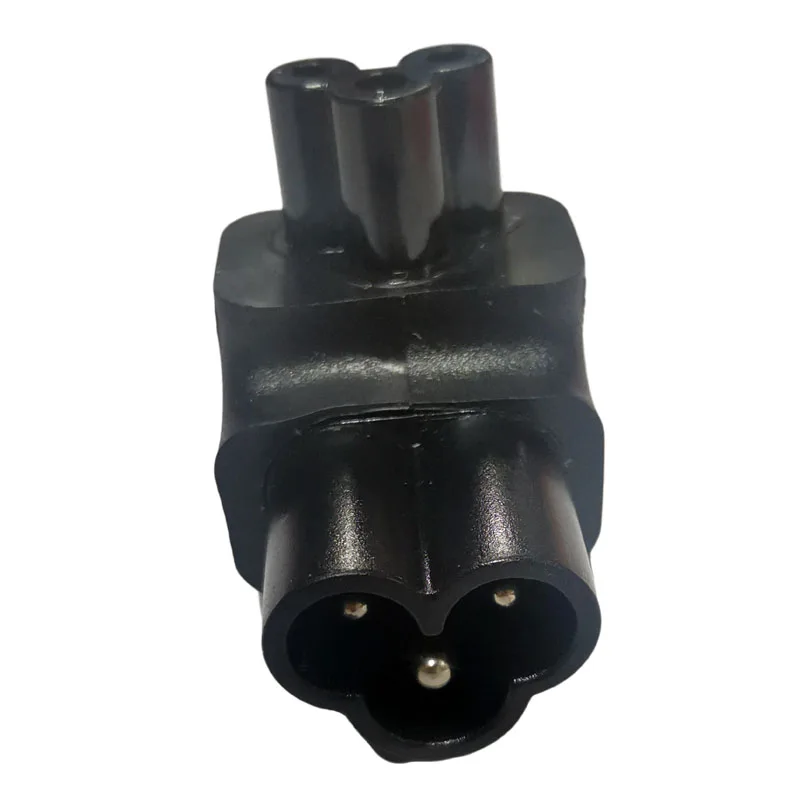 Black Up Elbow IEC320 C6 Male to C5 Female Right Angle Power Connector C5 TO C6 Extension Power Adapter Plug