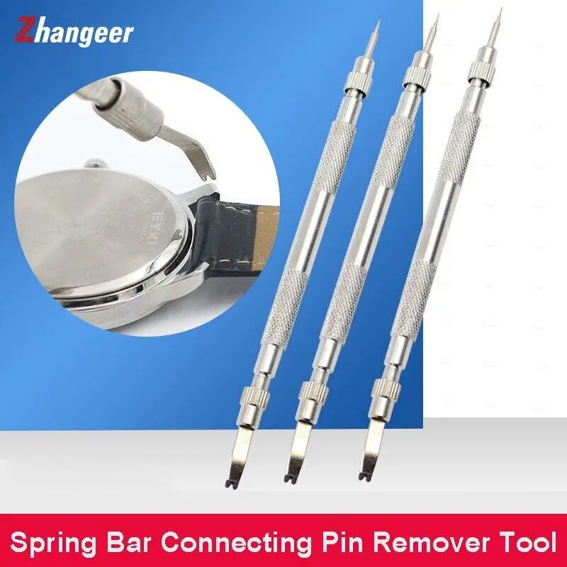 5.5in Large Size Replace Watch Strap Spring Set Repair Wrist Watch Spring Pine Needle Bar Pose Filed Pin Barrette Removal Tool