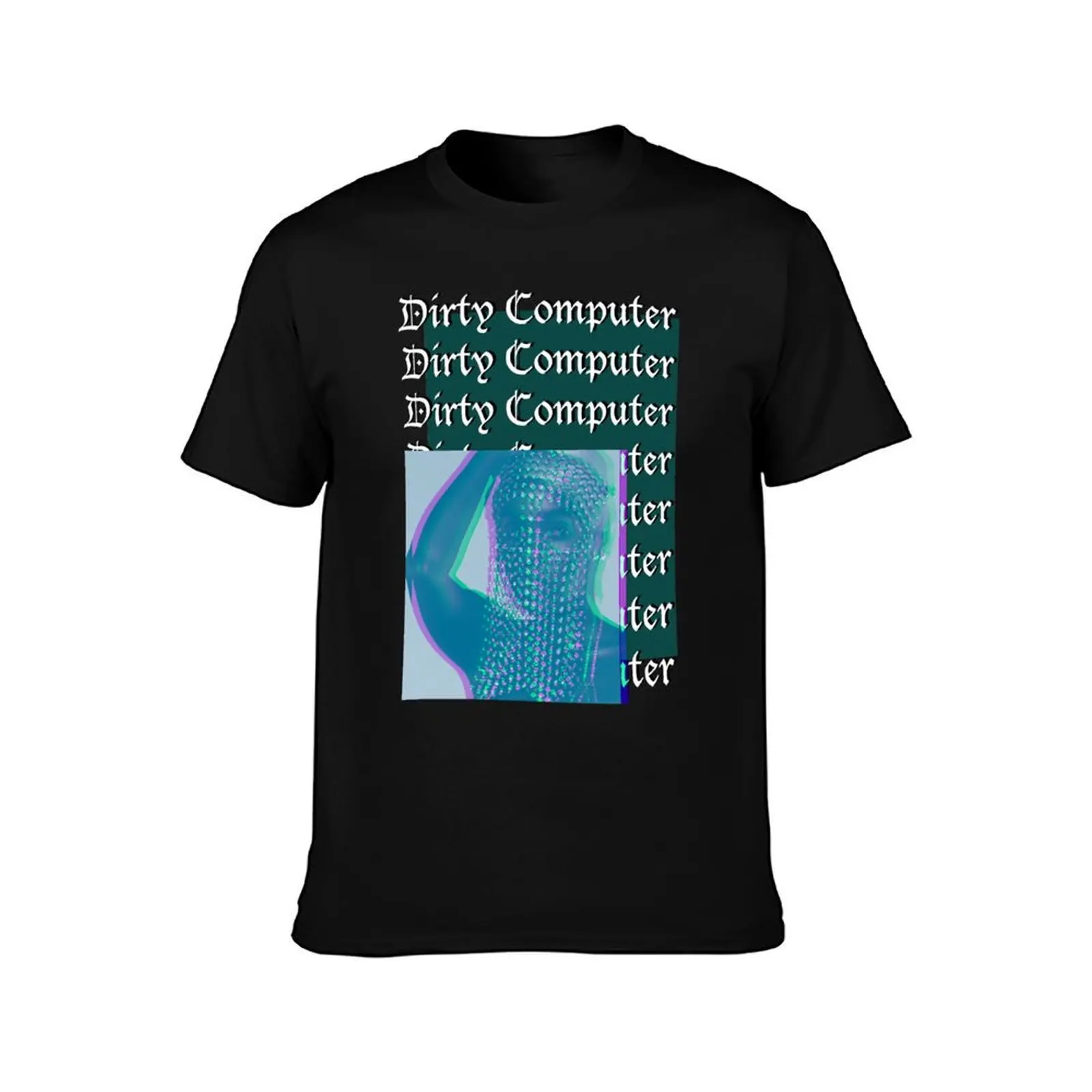 dirty computer T-Shirt, Summer Casual Cotton Tee, Oversized Streetwear Tops, Vintage Graphic Print, Loose Fit Short Sleeve