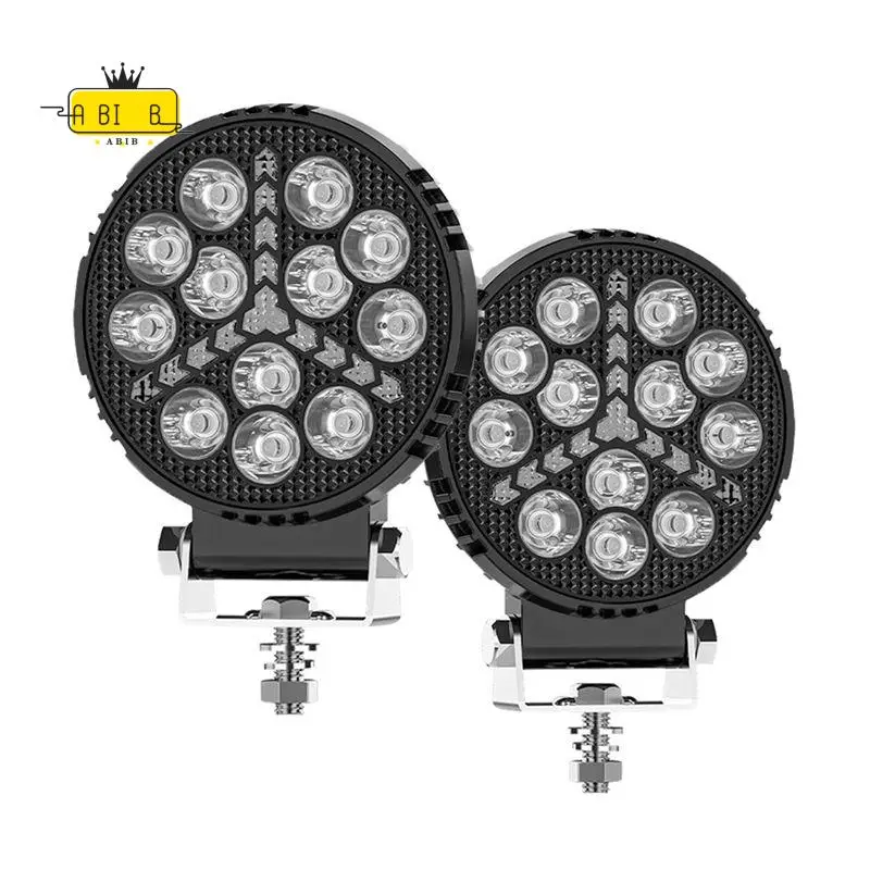 

ABIB -4 Inch Car LED Work Lights Flash Spotlights Day Running Lights For Truck ATV UTV SUV Motorcycle Cart Trailer Boat