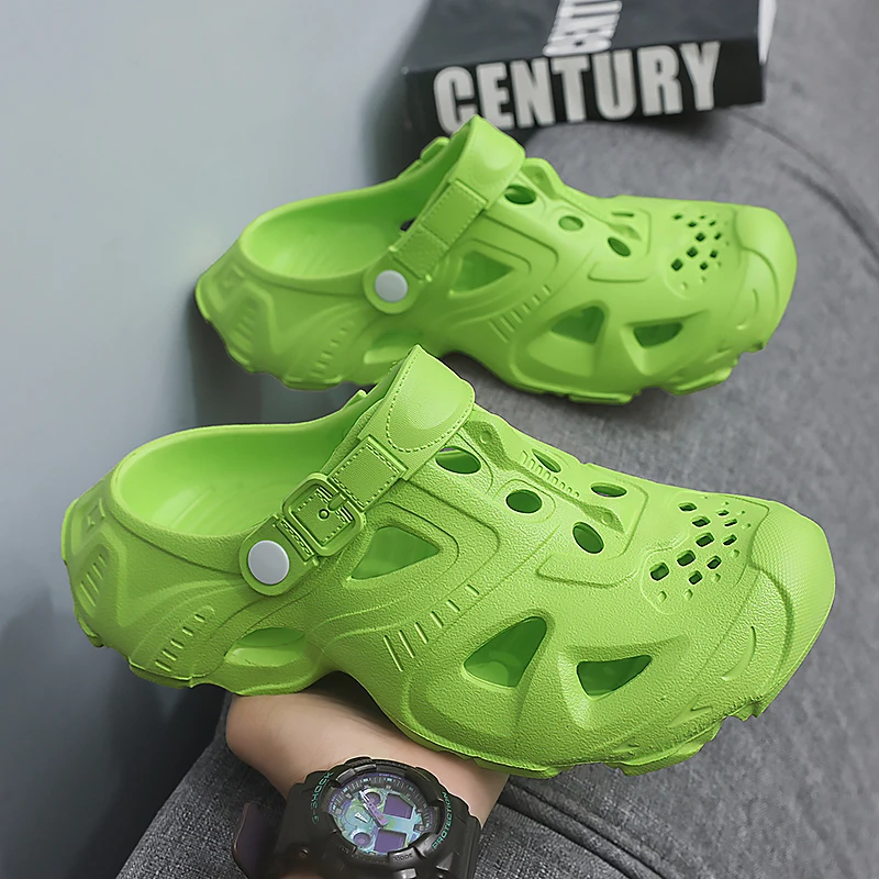 

Men's and Women's Summer Outdoor Dual-Use Non-Slip Beach Shoes, Sports Thick-Soled Casual Closed-Toe Slippers