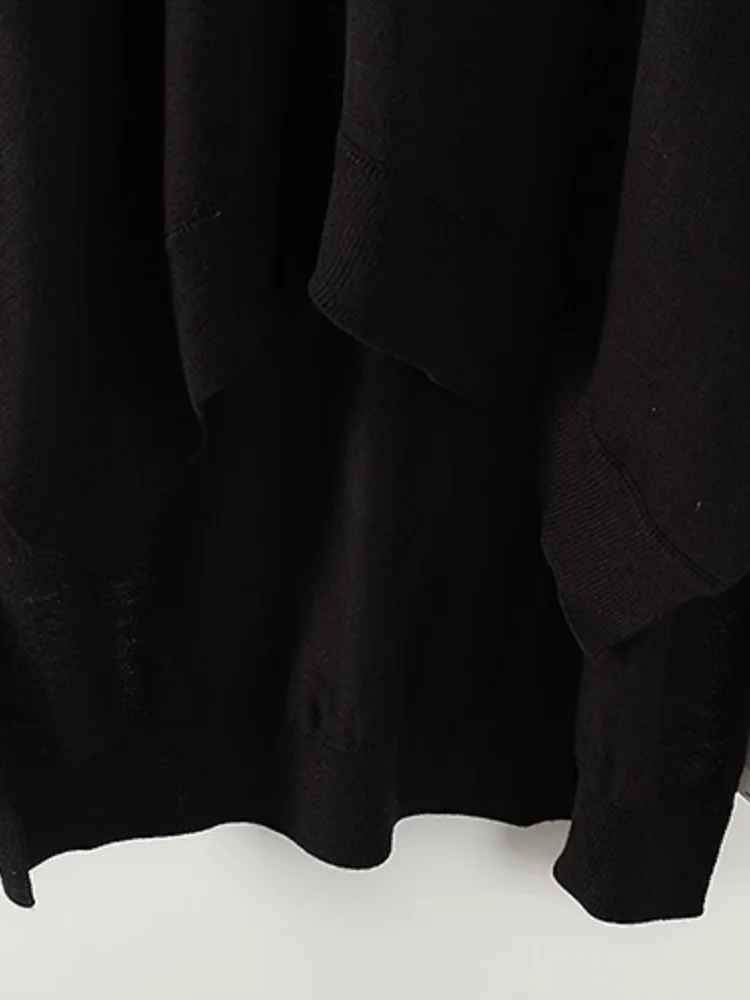 Sciolto lungo Sve rotondo Ne maglione di lana lavorato a maglia pendolari Sle strato base donna Faion autunno nuovo arrivo 5B095