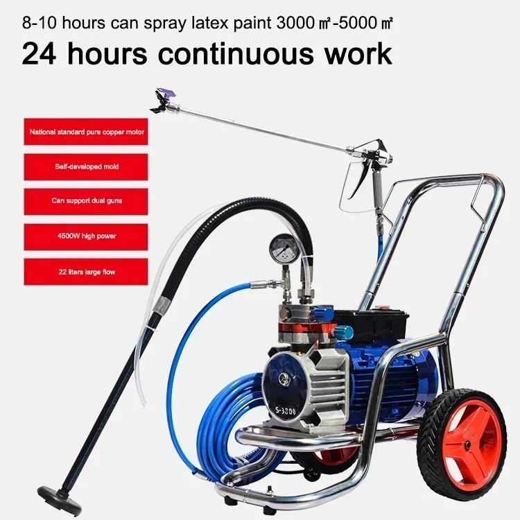 

Durable and of high quality Latex paint spraying machine 3800 high pressure airless high power electric wall paint paint