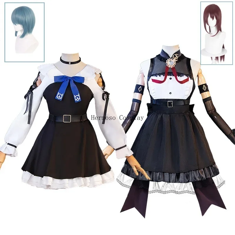 Puella Magi Madoka Magica Miki Sayaka Sakura Kyoko Ko cosplay costume New Gothic style black dress wig women sexy dress