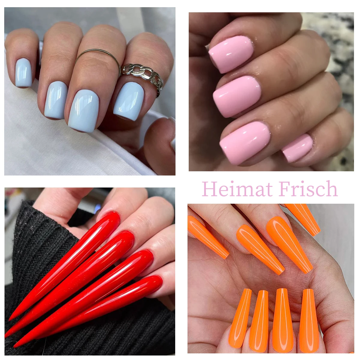 Heimat Frisch Esmalte de uñas en gel de un solo paquete --- Colores de esmalte de uñas en gel de tendencia Otoño/Invierno, color de gel altamente saturado, apto