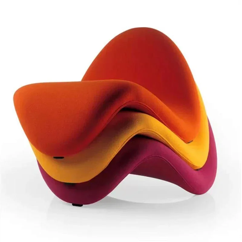 

1Nordic Light Luxury Lounge Sofa Chair Living Room Bedroom Leisure Chair Creative Tongue Chair