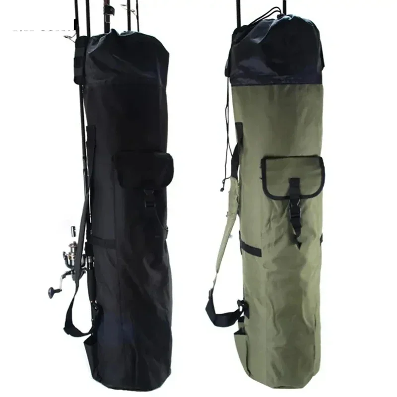 

Fishing Rod Bag Cloth Cylinder Fishing Reel Carrier Tackle Storage Bag Professional Fish Gear Carrying Case