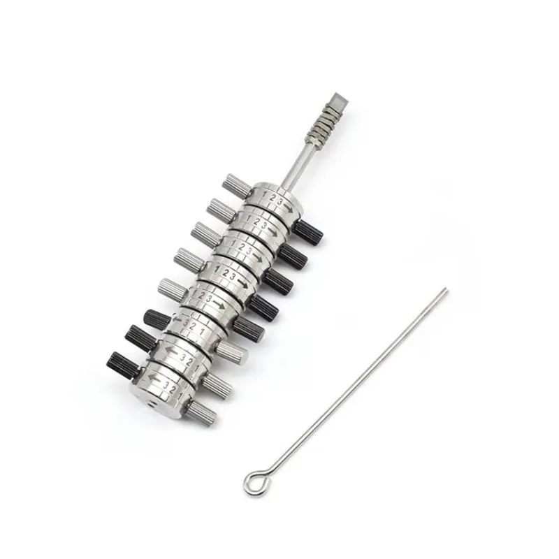 Hot Sale Professional Lock Pick Set HUK Jaguar Lock Plug Reader 8 Disks Lock Cylinder Quick Opening Tool for J-aguar