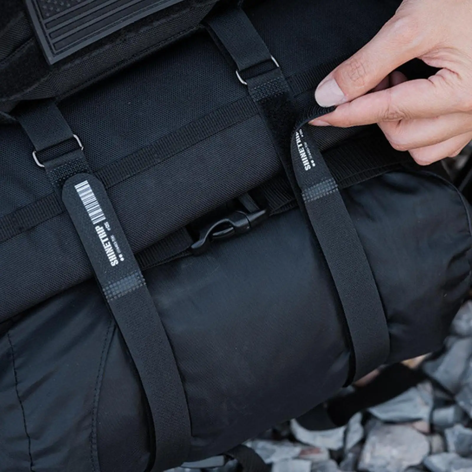 Heavy Duty Storage Strap Cord Storage Strap Nylon Practical Portable Multifunctional Cord Carrying Strap for Backpacking