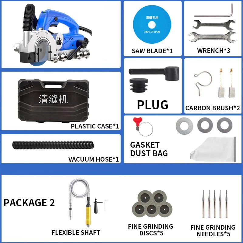 Electric Grout Cutting Cleaning Machine Tile Installation Tool for Floor Tile