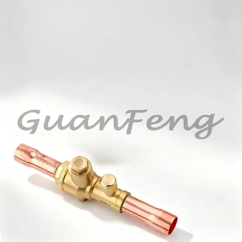 Manual Refrigerant Ball Valve, 6-54mm Welded Port Stop Valve for AC Cold Storage Pipeline