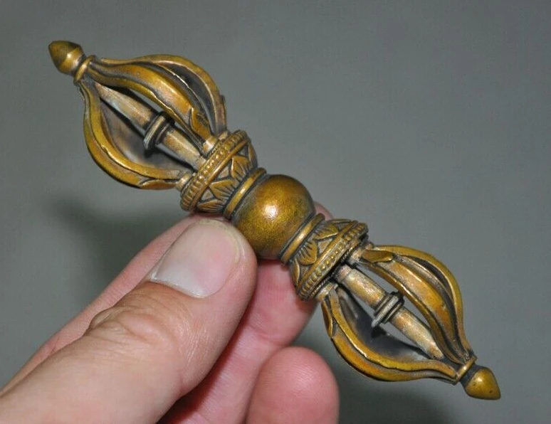 

4 ''храм тибетского буддизма Бронзовый телефон флуорпа Экзорцизм Talisman faqi