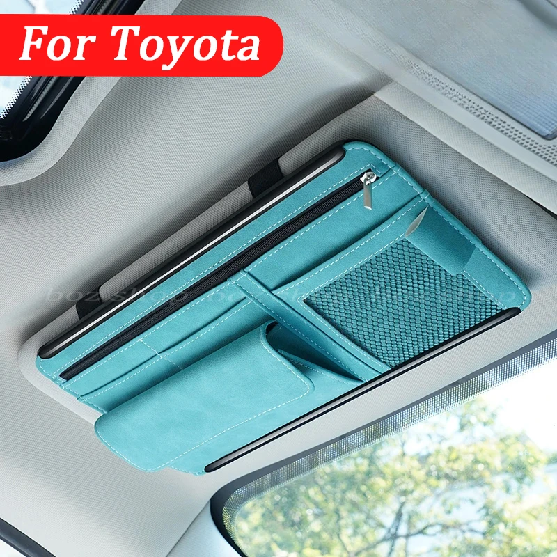 

For Toyota Universal Visor Folder Land Cruiser Prado 150 Camry Highlander Corolla Rav4 Chr Interior Car Accessories