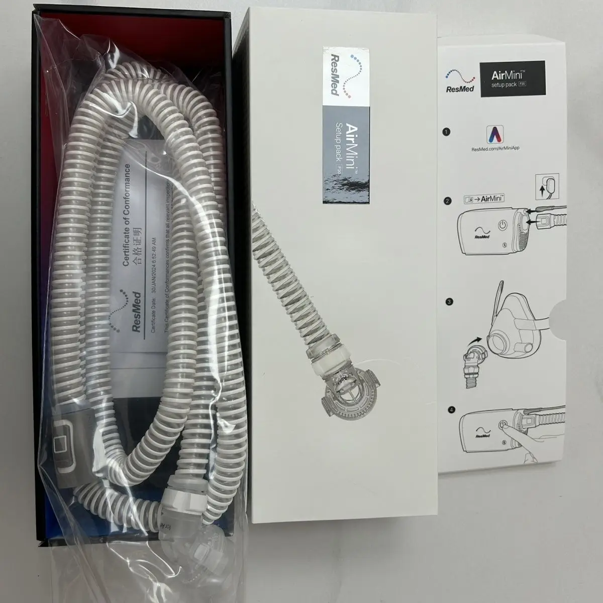 AirMini Adapter Connector Conversion F20 Mask Tube Fitting Portable CPAP Replacement Part Durable Secure Precision Interface