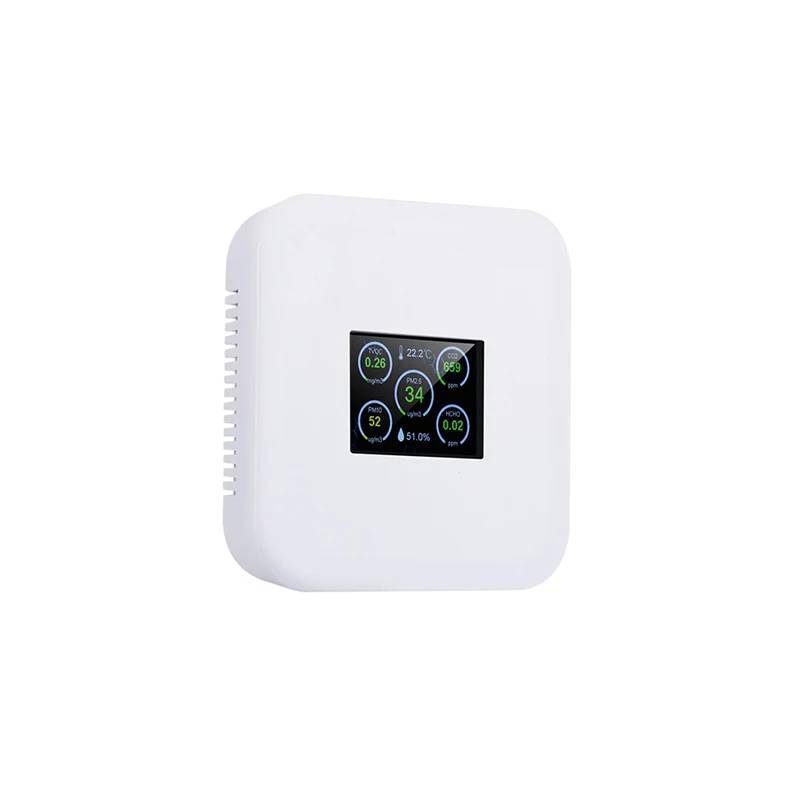 Veinasa-IAQS007Z PM2.5 Detect The Temperature Humidity Air Pressure VOC CO2 O2 Multi-Parameter Environmental Monitoring