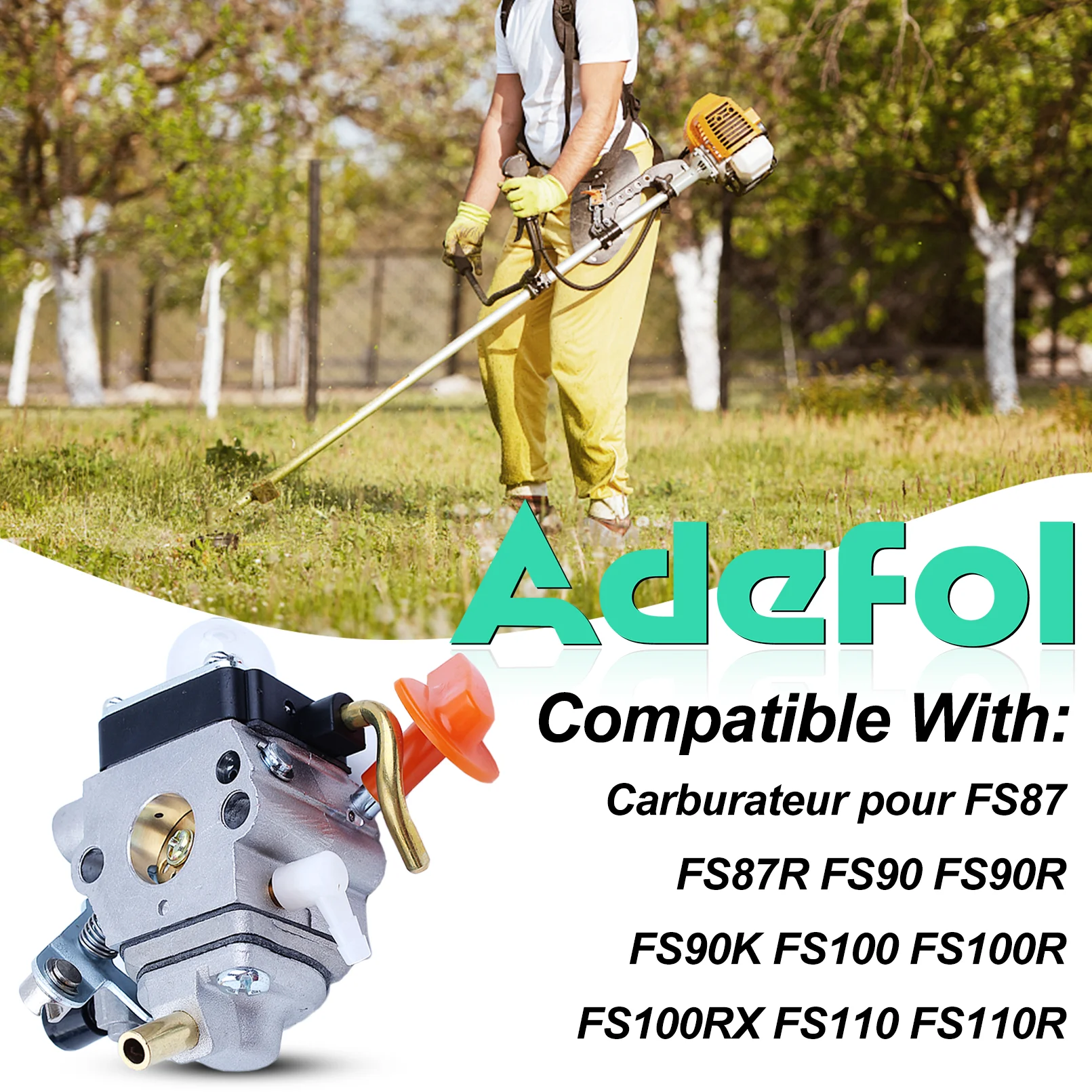 c1q-s174-キャブレターキット-stihl-fs87-fs87r-fs90-fs90k-fs90r-fs100-用-エアフィルター燃料フィルタースパークプラグブラシカッター付き