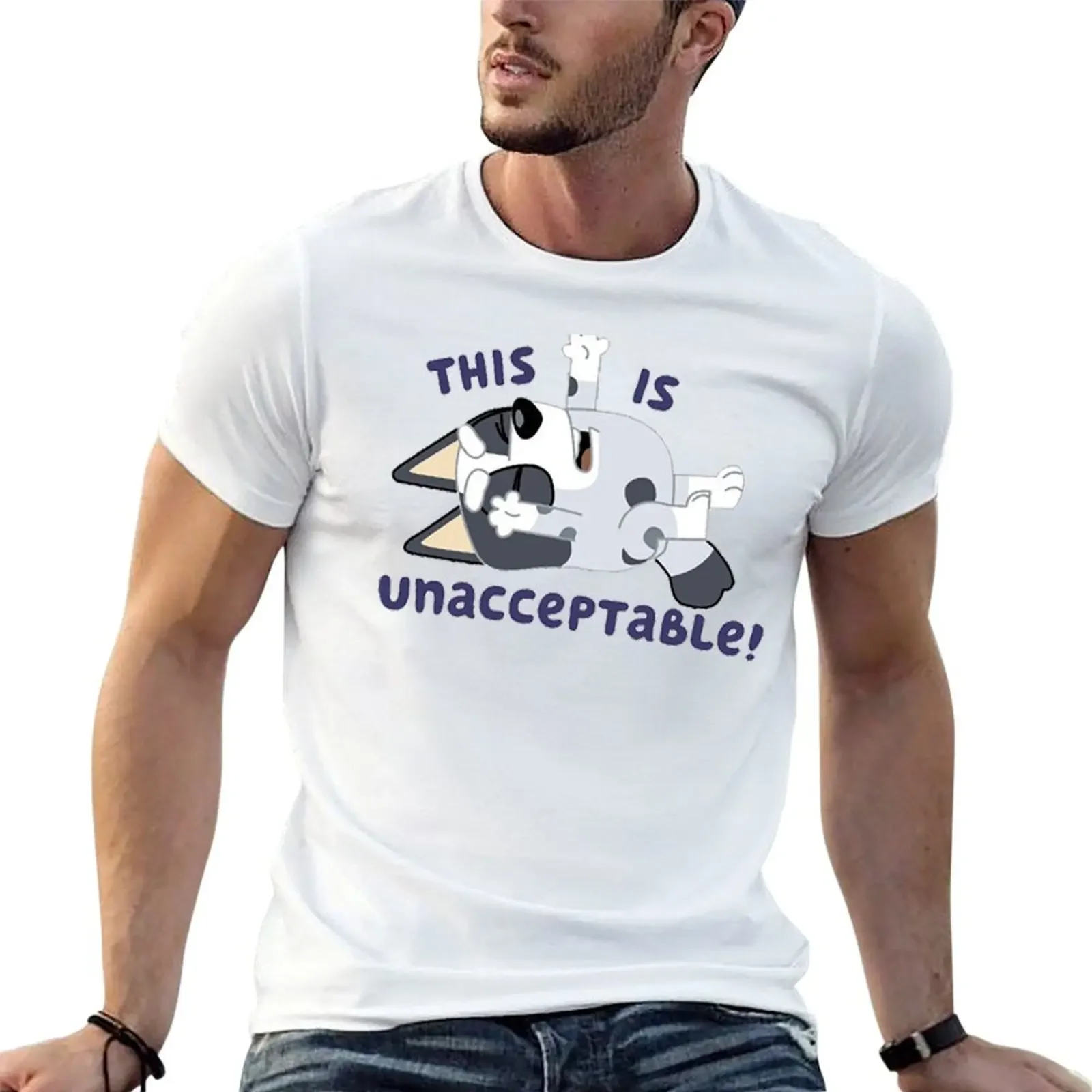 

This is UNACCEPTABLE T-shirt oversized plus sizes plain tops workout shirts for men