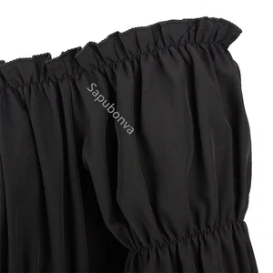 Viktorianische Renaissance mittelalterliche Frauen -Renaissance -Hemd, gotische Retro -Campesine, aus Schulterbluse, weißer Widerstand, Pirat, Frau 10 Hauptbauernverkleidungskleidung - №4