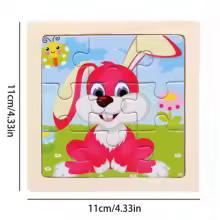 Puzzle en Bois Lapin