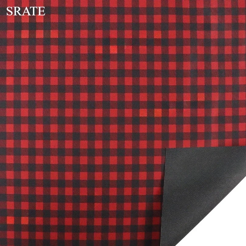 

Red Black Checkered Vintage Colour 500D Nylon-Polyester Blend Fabric with Waterproof PU Coating Sewing DIY Hunting Tactical Gear