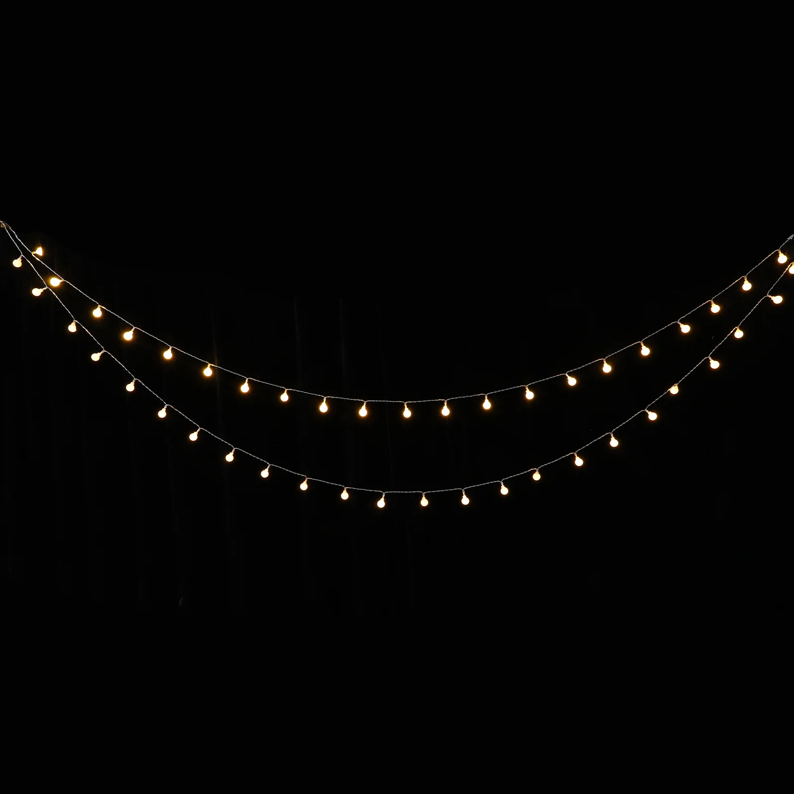 

Round Ball Light String 20Ft LED Warm White Decorative Lamp for Home Party Christmas Decoration Holiday Lighting Strip