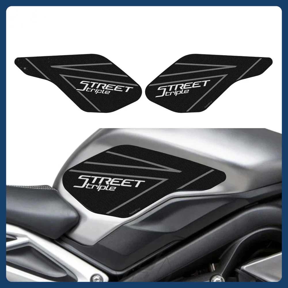 

Motorcycle Sticker For Triumph Street Triple 2013-2022 Sticker Motorcycle Accessorie Side Tank Pad Protection Knee Grip Mats