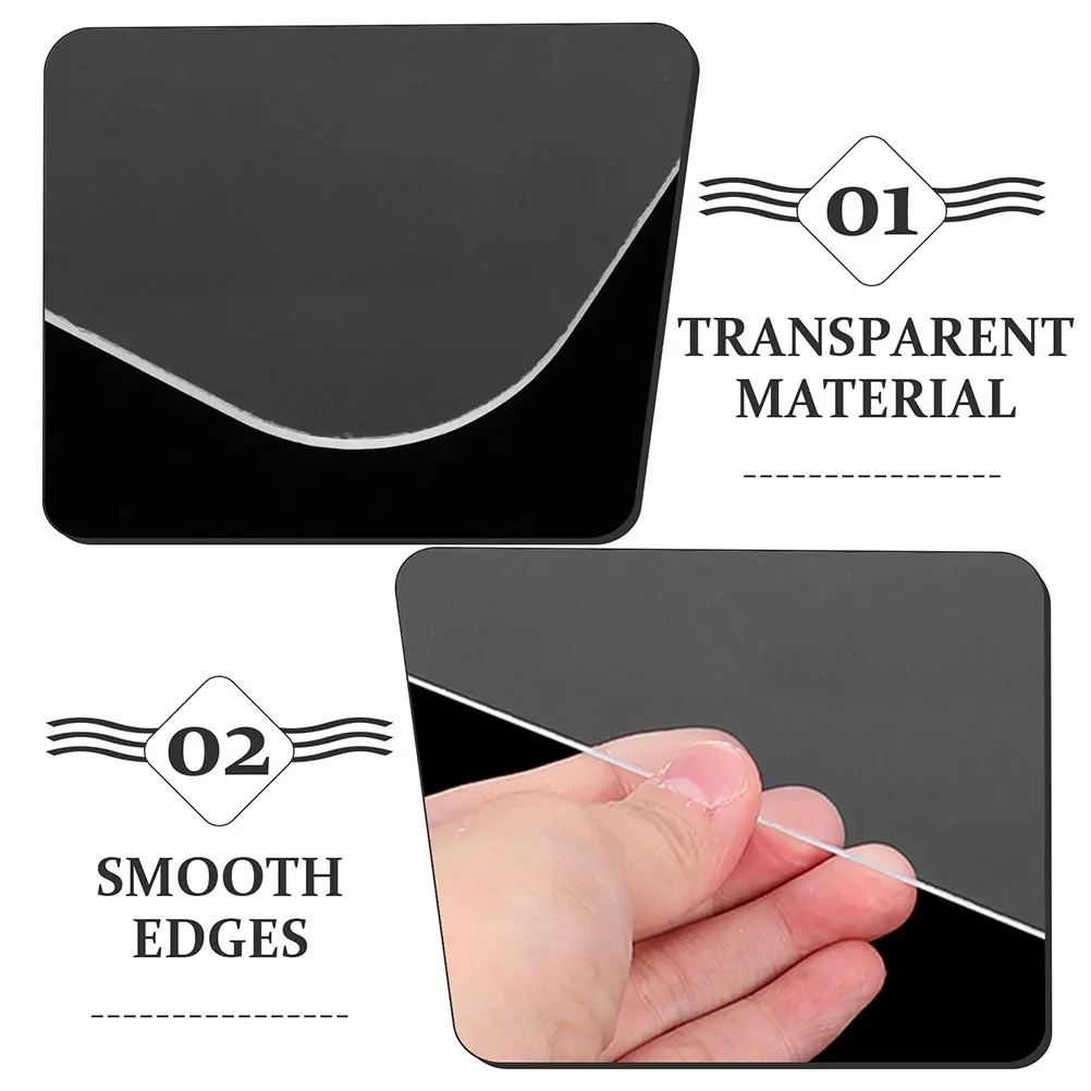 4pcs Highlighting Board Clear Transparent Balayage Tools For Precise Dye Application Salon Use Hair Coloring Paddle Board - Image 5