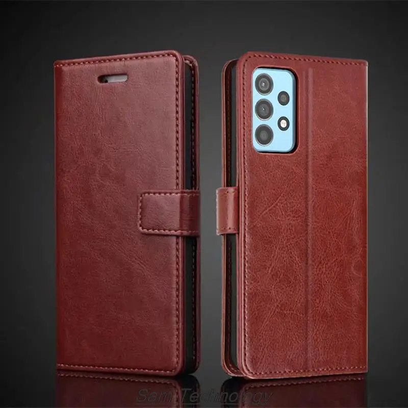 Card Holder Cover Case for Samsung Galaxy A52 A52s 5G Pu Leather Flip Cover Retro Wallet Phone Case Business Fundas Coque