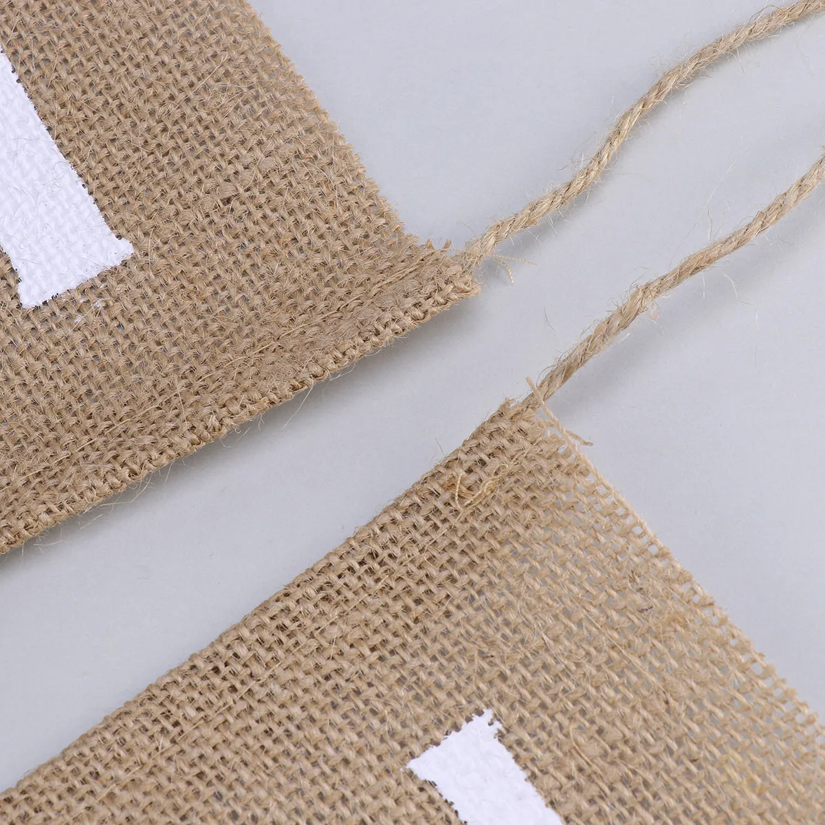 2.8 Meters Easter Bunting Garland He Is Cross Printed Vintage Jute Burlap Flags for Home Decor Outdoor Party Photo