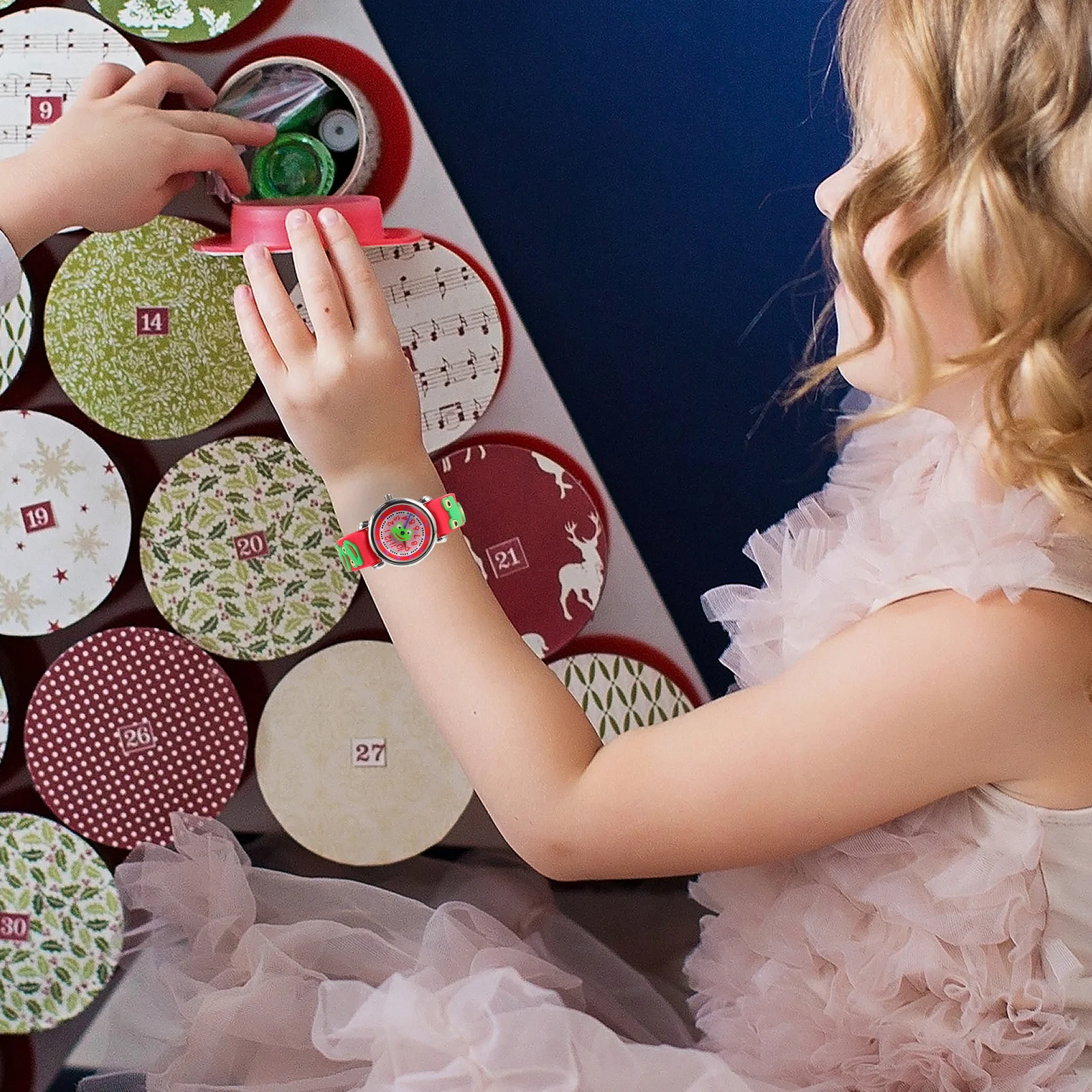 1 Uds. Reloj de pulsera de silicona 3D de dibujos animados, artesanía fina, cómodo reloj para exteriores