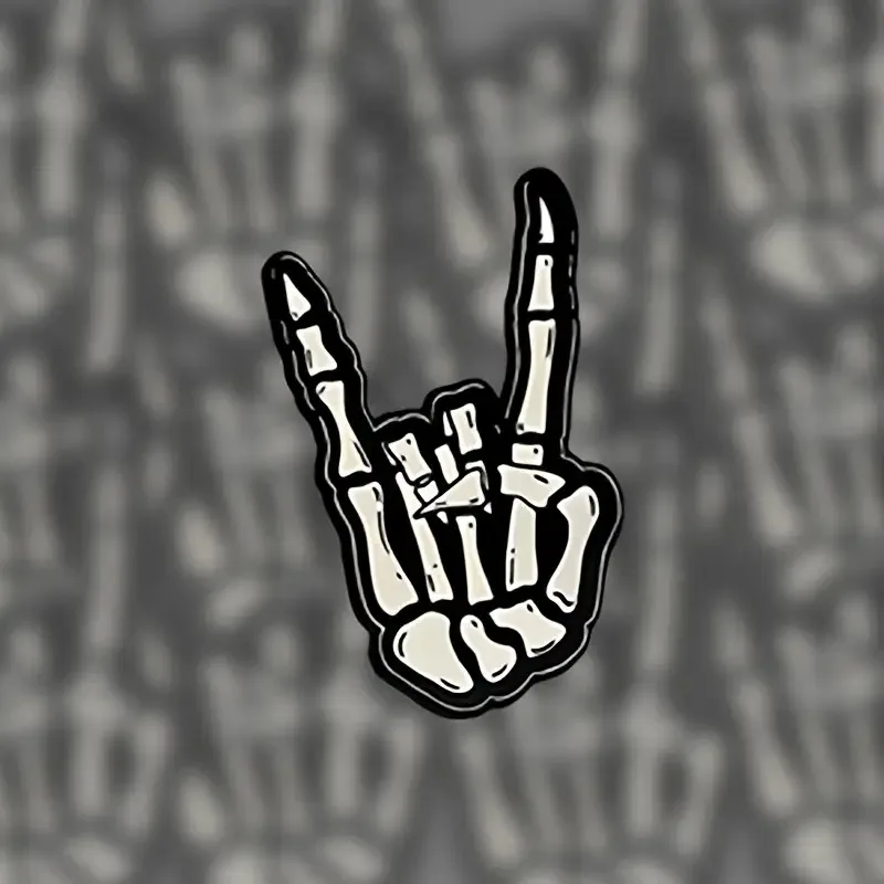 

Клейкая наклейка на палец с изображением рок-черепа — многоразовая, глянцевая поверхность, идеально подходит для ноутбуков, бутылка с водой