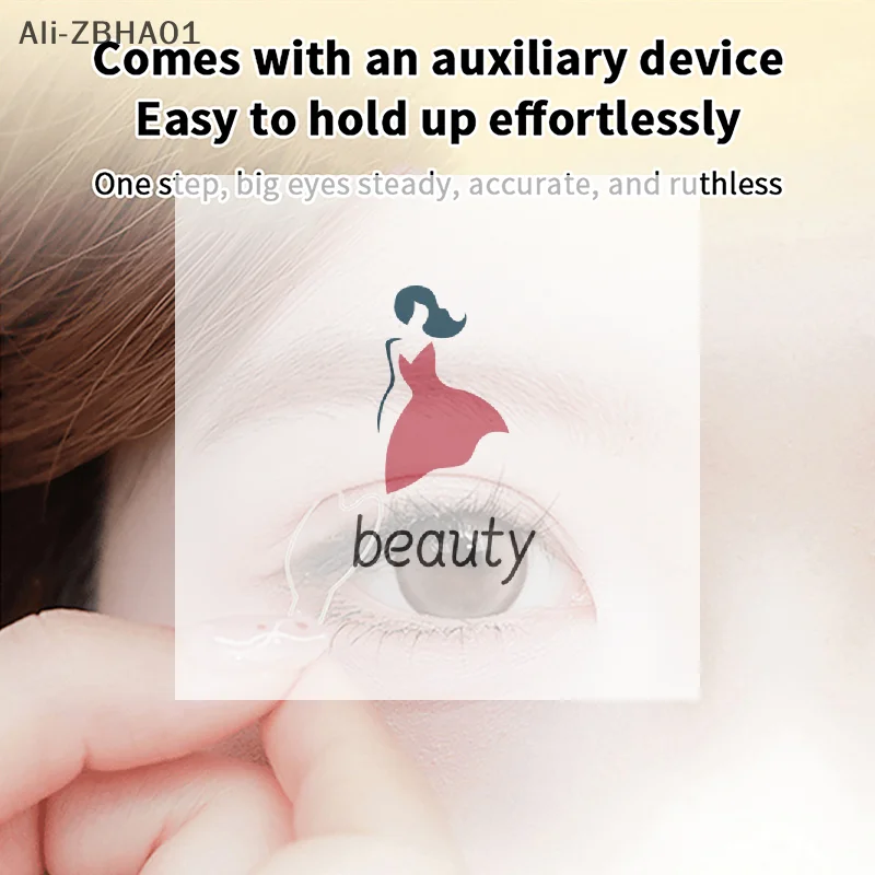 128Pcs/Box Big Eye Beauty Tapes Lifting Eye Strips Double Eyelid Stickers With Handle Natural Invisible And Long-lasting Shaping