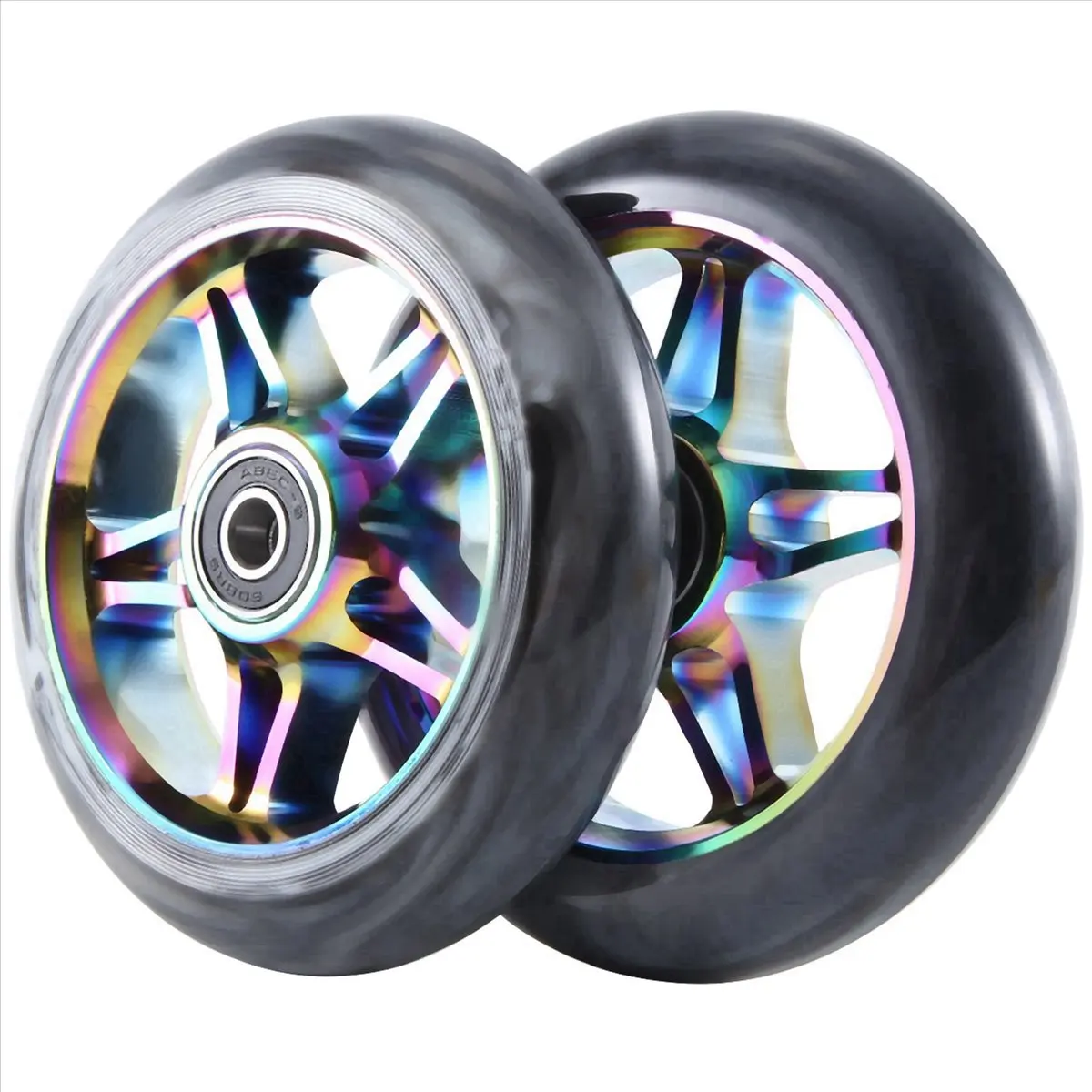 

2Pcs Electric Scooter Wheel Scooter Replacement Wheels with Bearing Stunt Scooter Pu Wheels Scooter Accessories