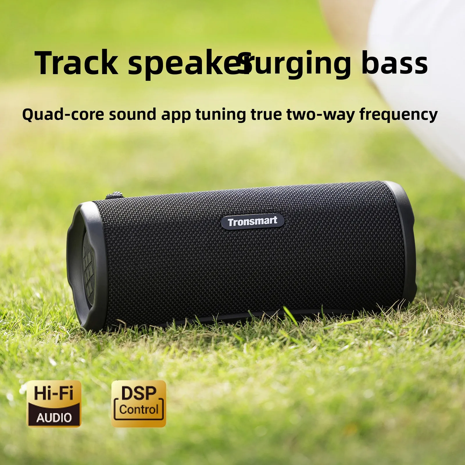 For Tronsmart Mirtune C3Plus 30W Portable Bluetooth Speaker IPX7 Waterproof 18H Battery TWS Dual Pairing