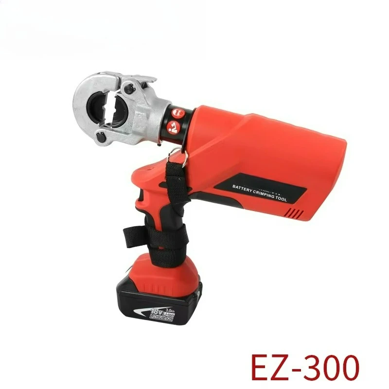 EZ-300 Cordless Hydraulic Cable Crimper for Terminal Cable Patches Rechargeable Hydraulic Crimping Tool 10-300 square
